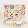 imageBaby Boy and Girl Gift Personalized Puzzles for Toddlers Toddler Gift Wooden Name Puzzle 3 6 9 12 15 18 24 36 Months Toy Baby Toys Personalized Children Gifts ToddlerSet2