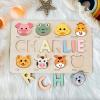 imageBaby Boy and Girl Gift Personalized Puzzles for Toddlers Toddler Gift Wooden Name Puzzle 3 6 9 12 15 18 24 36 Months Toy Baby Toys Personalized Children Gifts ToddlerSet1