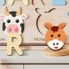 imageMontessori Toys for 0 1 2 Year Old Girls 1st Birthday Montessori Toy Puzzle Name Wooden Toys for 1 Year Old 12 Month Toys Toddler PuzzlePuzzle with Animals