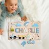 imagePersonalize Busy Board Name Puzzle1 Year Old Girl and Boy Kid Gifts Customized Baby Gift Montessori Educational Name Toy Wood Puzzle 13