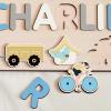 imagePersonalize Busy Board Name Puzzle1 Year Old Girl and Boy Kid Gifts Customized Baby Gift Montessori Educational Name Toy Wood Puzzle 13