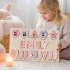 imageWood Name Puzzle Kid Gift Toddler Name Puzzle Baby Name Puzzle Baby Gift Baby Boy Gift Baby Girl Gift Toddler Gift Birthday Gift Toddler Toy Baby Toy Montessori Custom PuzzleBerries