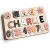 imageCustom Name Puzzle for Kids  Zuzu Puzzle Toddler Learning Toy Wooden Baby Gift Ideal for Baby Showers Christmas ampamp 1st Birthday 036 MonthsHandmade