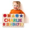 imageHandmade Wooden Name Puzzle Personalized Birthday Gift for Kids Toddler Toys Baby Gift Busy Board Puzzle