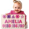 imageHandmade Wooden Name Puzzle Personalized Birthday Gift for Kids Toddler Toys Baby Gift Busy Board PuzzlePuzzle with Numbers and Shapes