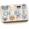 imagePuzzles for Toddlers Boy and Girl Personalized Wooden Name Puzzle 12 Month Toy Gifts for 0 1 2 3 Years Old Baby Gifts Baby Shower Christmas NewBaby Gift 0 3 6 9 12 Months