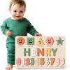 imageWood Name Puzzle Kid Gift Toddler Name Puzzle Baby Name Puzzle Baby Gift Baby Boy Gift Baby Girl Gift Toddler Gift Birthday Gift Toddler Toy Baby Toy Montessori Custom PuzzleCoastal