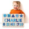 imageCustom Name Puzzle for Toddler Educational Wooden Toy First Birthday Gift Baby Girl Gift Montessori Learning Toy Unique Baby Gifts 0 1 2 3 4 Year Old