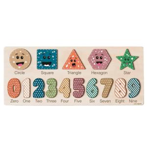 imageWooden Puzzle for Toddlers Boy and Girl Personalized Montessori Toy Puzzle 12 Month Toy Gifts for 0 1 2 3 Years Old Baby Gifts Toddler Gift Kid Gift 3 6 9 12 24 36 Months Black RoseForest