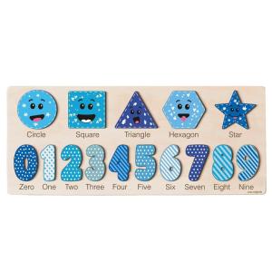 imageWooden Puzzle for Toddlers Boy and Girl Personalized Montessori Toy Puzzle 12 Month Toy Gifts for 0 1 2 3 Years Old Baby Gifts Toddler Gift Kid Gift 3 6 9 12 24 36 Months Black RoseOcean